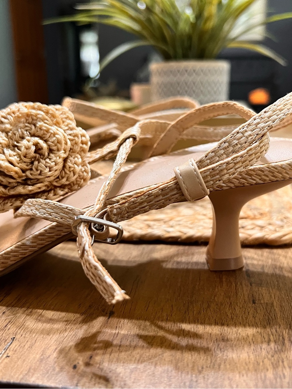 a new day Esme Floral Crochet Kitten Heel - Picture 4 of 7